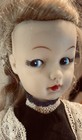Vintage-Style Girl Play Doll, Blonde Wavy Hair Blue Eyes, Fabric Dress — photo 1