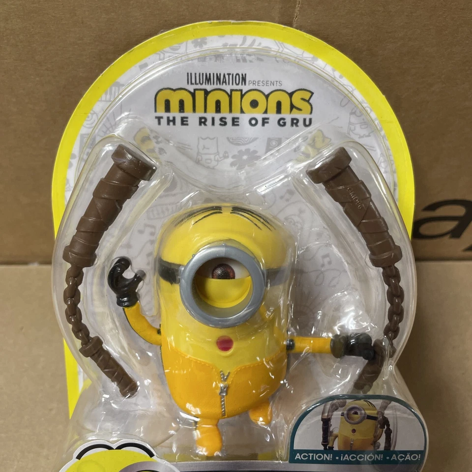 Экшн-фигурка Minions The Rise Of Gru Stuart Nun Chucks Illumination новая нераспакованная - Изображение 2 из 4