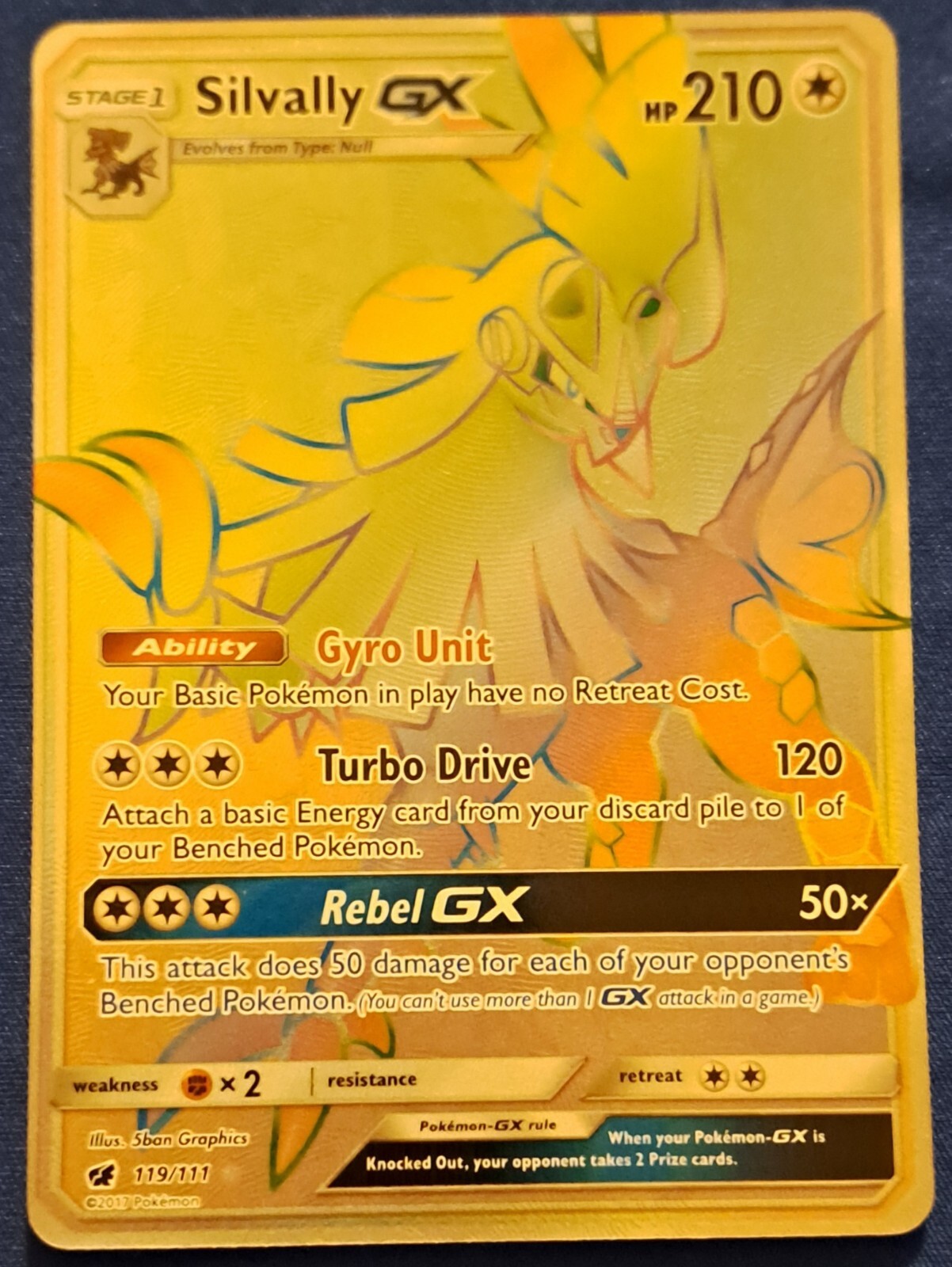 Pokemon Tcg Silvally Gx Crimson Invasion 111/119 Holo Secret Rare 