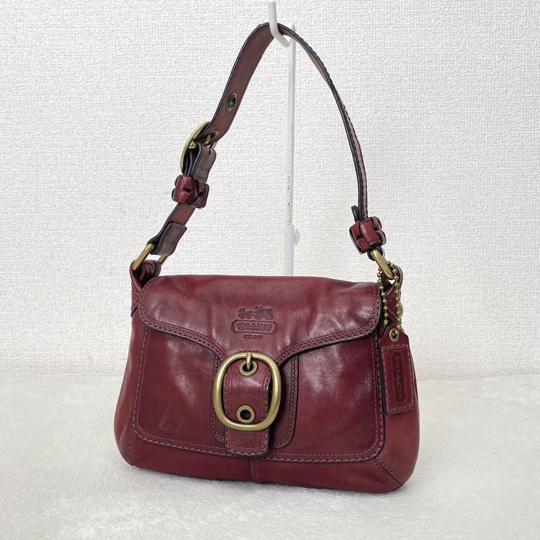 Authentic Coach Bleeker Legacy Tattersall Flap Shoulder Bag 