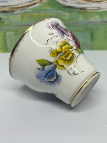 Salisbury "Sweet Pea" Trio Teacup Set – Fine English Bone China! - Picture 13 of 24