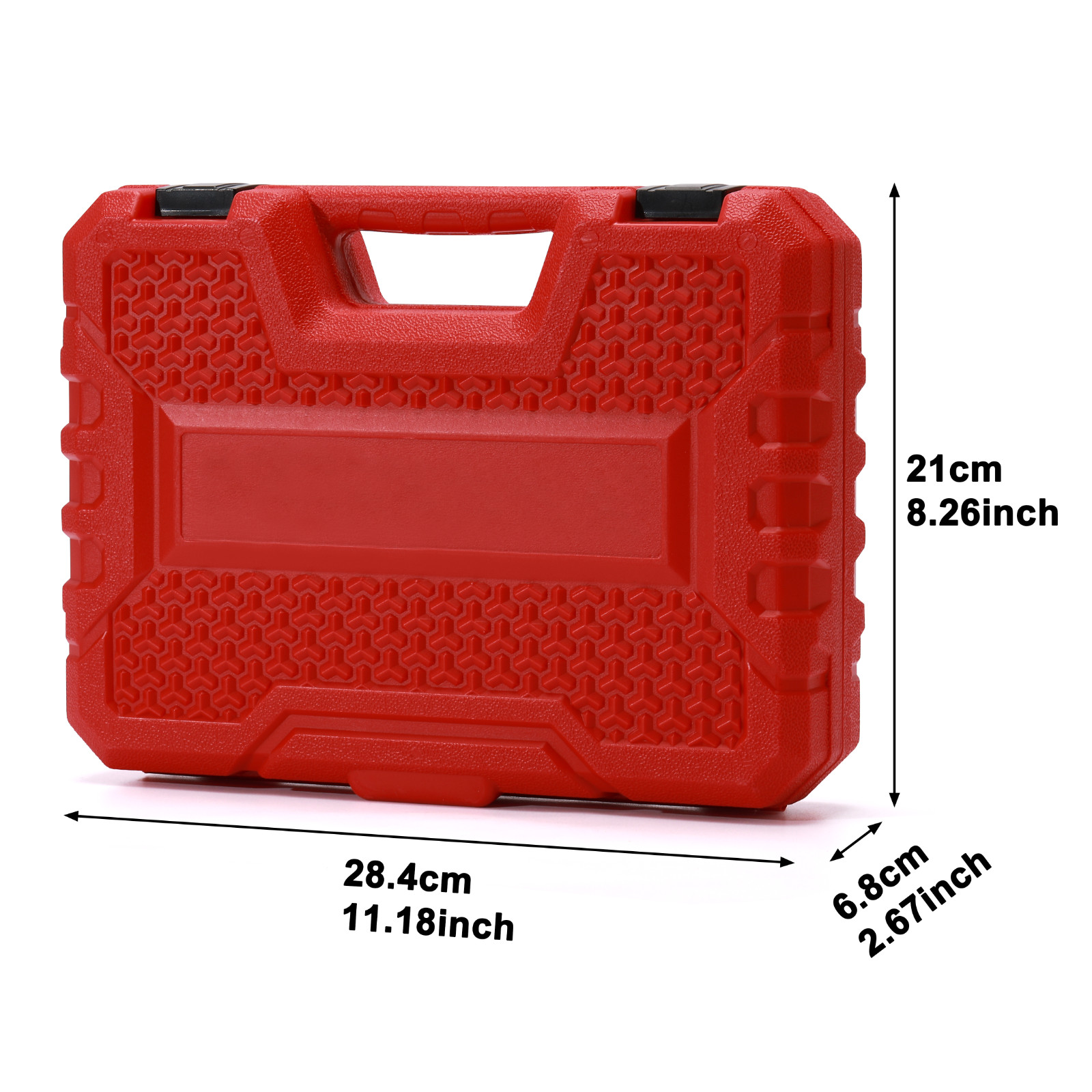 50PCS 1/4" Drive Master Impact Socket Set  6-Point SAE/Metric 5/32 Inch