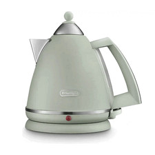 Delonghi Argento Flora 1.7L Electric Jug Kettle Stainless Steel Green KBX3016GR