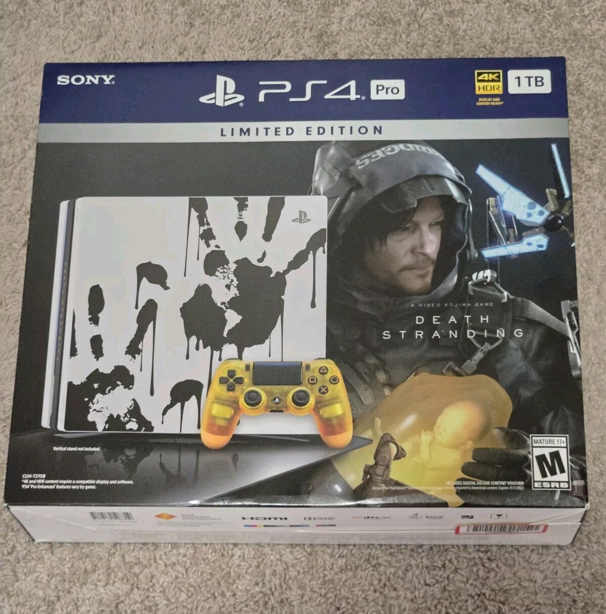Sony PlayStation 4 Pro 1TB Console with Death Stranding Video Game Bundle