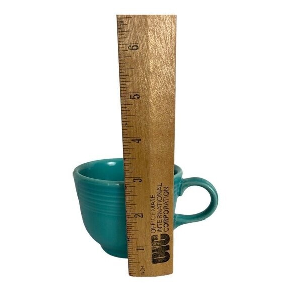 Fiestaware Fiesta Homer Laughlin China Cup and 6" Saucer Set Turquoise USA