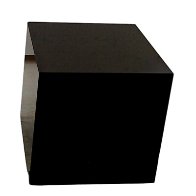 Würfel aus schwarzem Marmor Belgien Tischskulptur Kunst Home Decor Design H 12 cm
