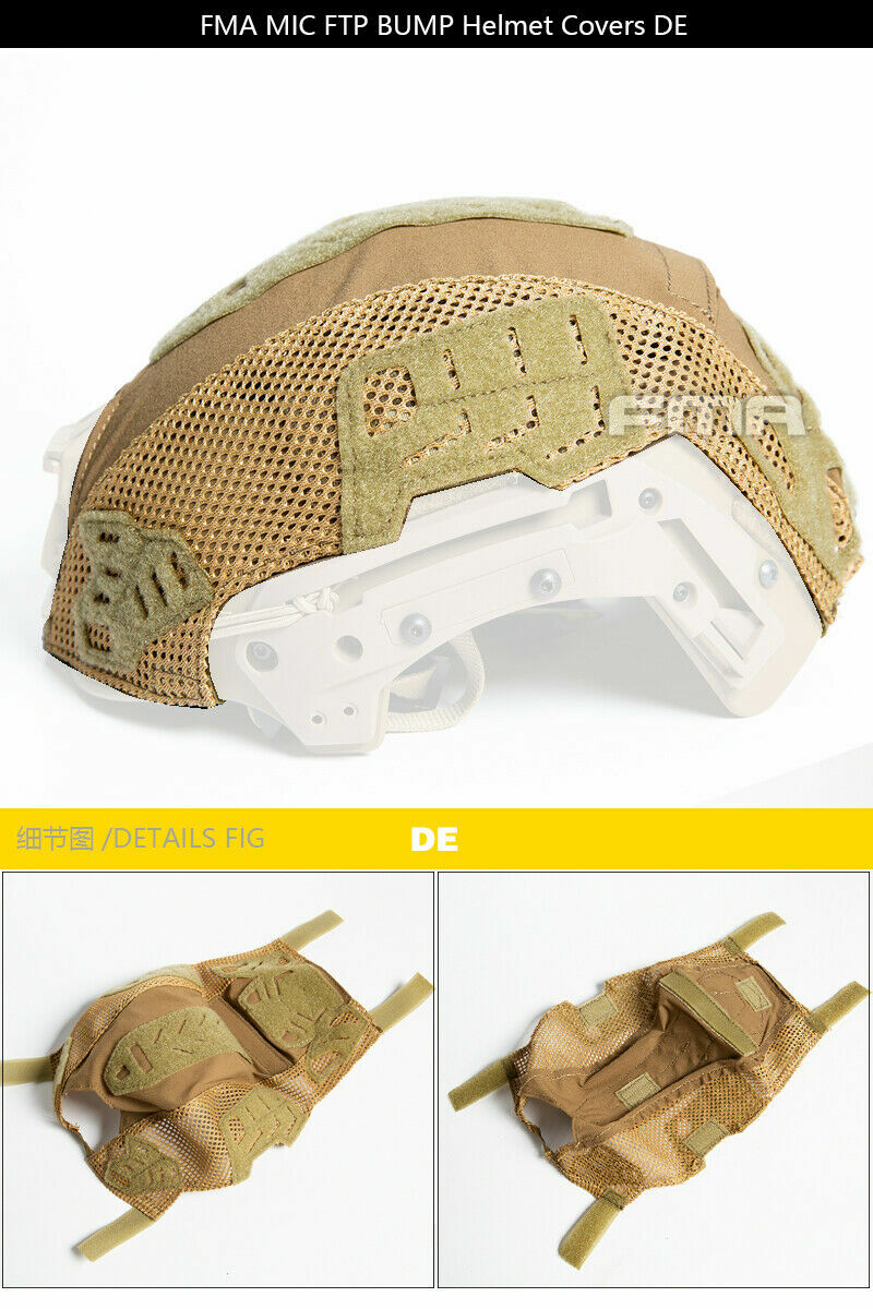 FMA EXFIL BUMP （TAN）+DMgear MCBKカバー FMA Sports Helmet Bump Exfil Lite Military Tactical Helmet – TMC