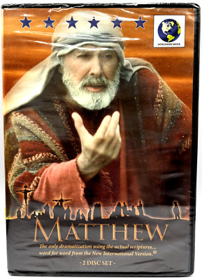 MATTHEW DVD Gospel Word-for-Word Scripture Dramatization NIV 2 Set New Sealed