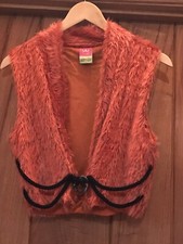 Save The Queen Faux Fur Waistcoat Size 10/12
