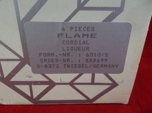 Cristallerie Zwiesel Germany Full Lead Crystal Veritable Cristal Flame Cordial - Picture 9 of 10
