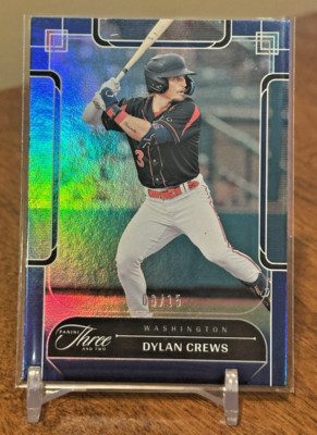 Dylan Crews /15 2024 Panini Three and Two #45 Holo Blue Washington Nationals
