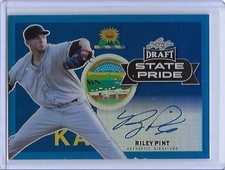 2017 Leaf Metal Draft RILEY PINT State Pride Blue Prismatic Auto 16/20 ROCKIES