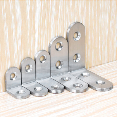 Edelstahl Winkelverbinder Für Holz - Größe Wählbar 20-150mm, 4 Löcher, 304 Edelstahl