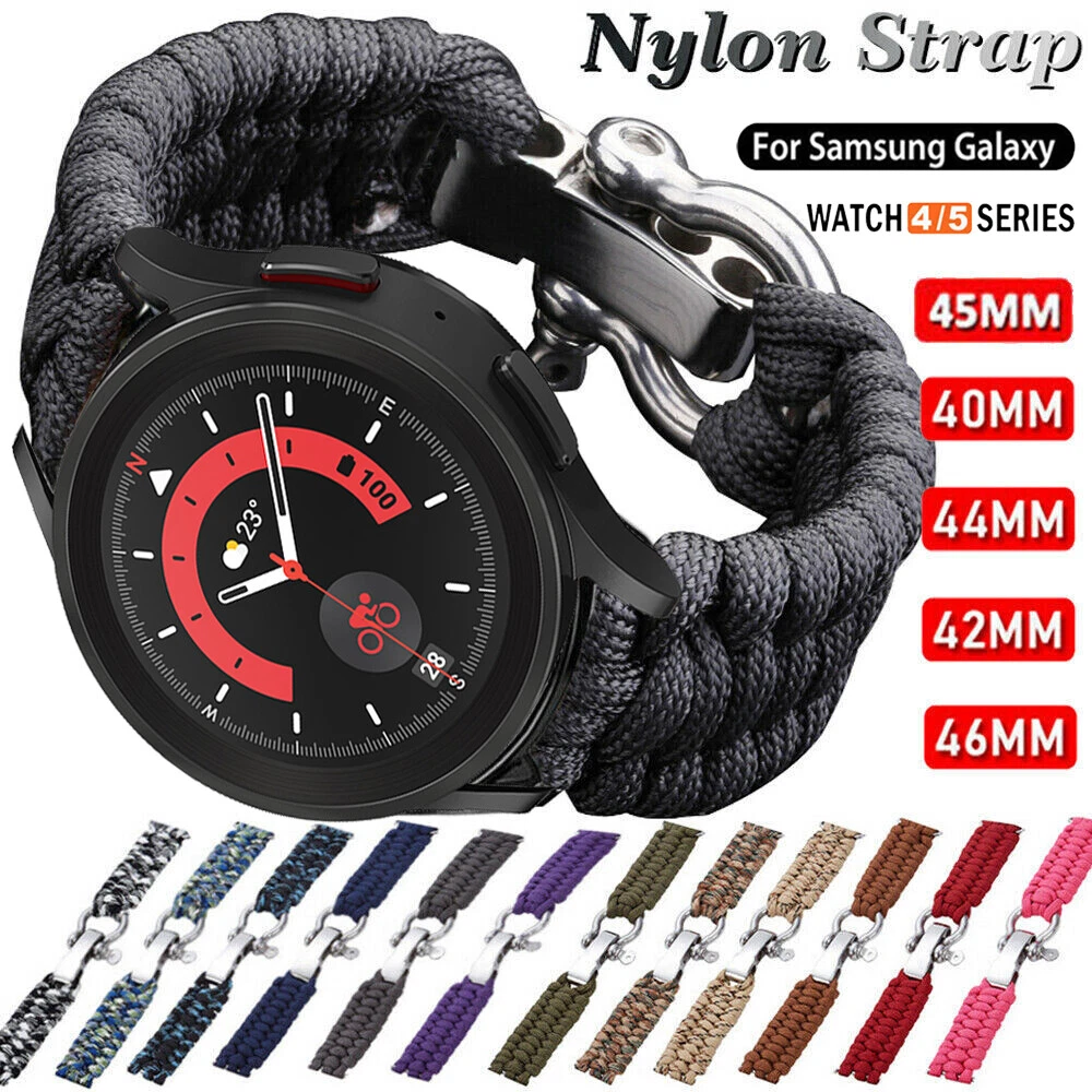 Military Nylon Band Strap For Samsung Galaxy Watch 5 Pro 45mm 3 4 5 6 Classic S3