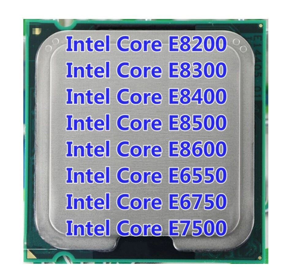 Intel Core 2 Duo E8200 E8300 E8400 E8500 E8600 E6550 E6750 E7500 CPUs Processor - Image 2 of 2