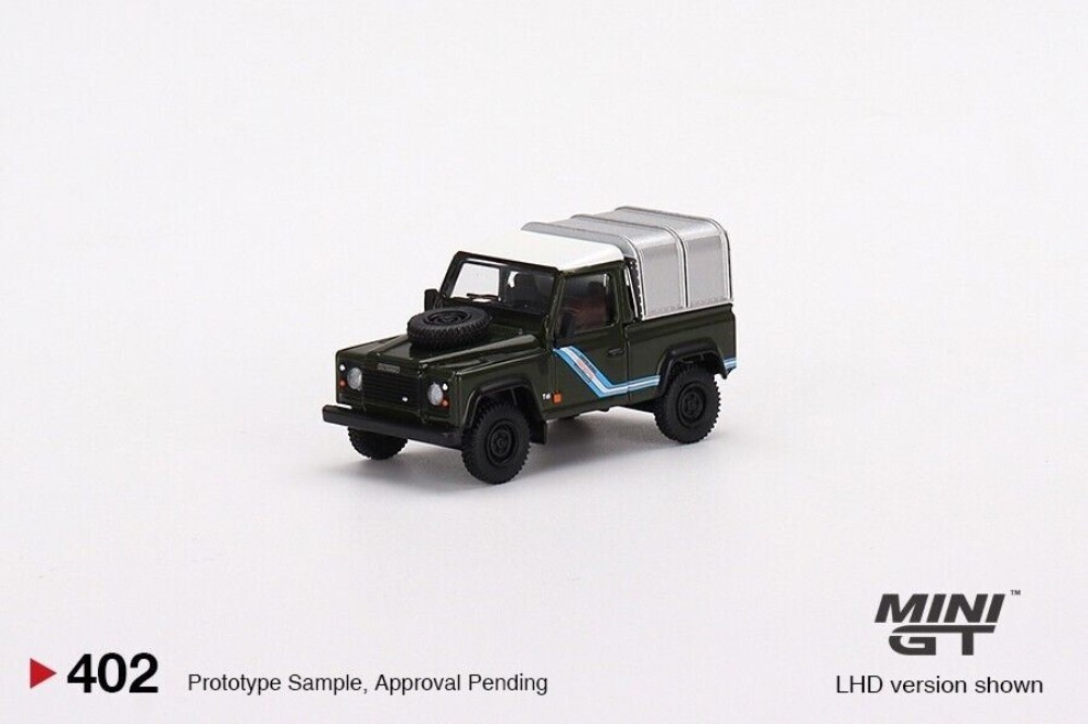 Mini GT 1:64 Land Rover Defender 90 Pickup Bronze Green Mijo
