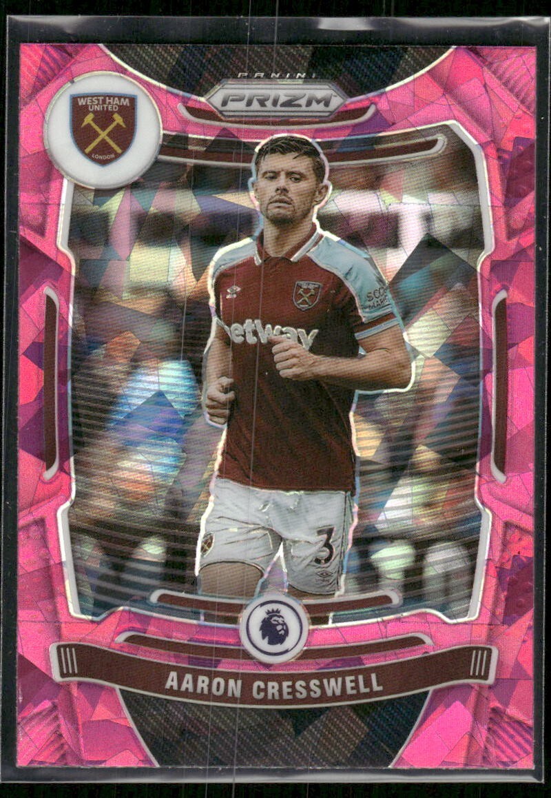 2021-22 Prizm Premier League PINK ICE Aaron Cresswell #229 (JM)