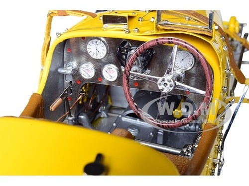 Bugatti Type 35 Grand Prix #58 W/ Female Racer , 1/18, Yellow, Limited to 600. - Picture 5 of 8