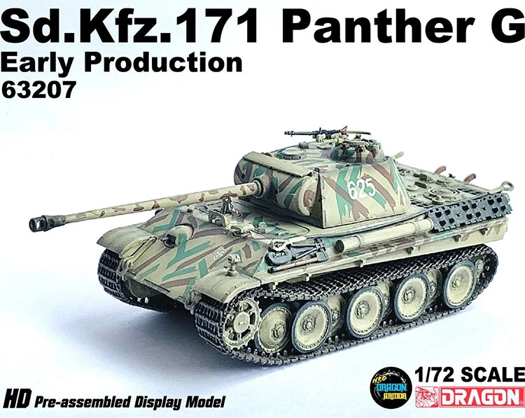 1/72 Dragon 63207 Sd.Kfz.171 Panther G German Leopard Tank Early Finished Model - Image 4 of 4