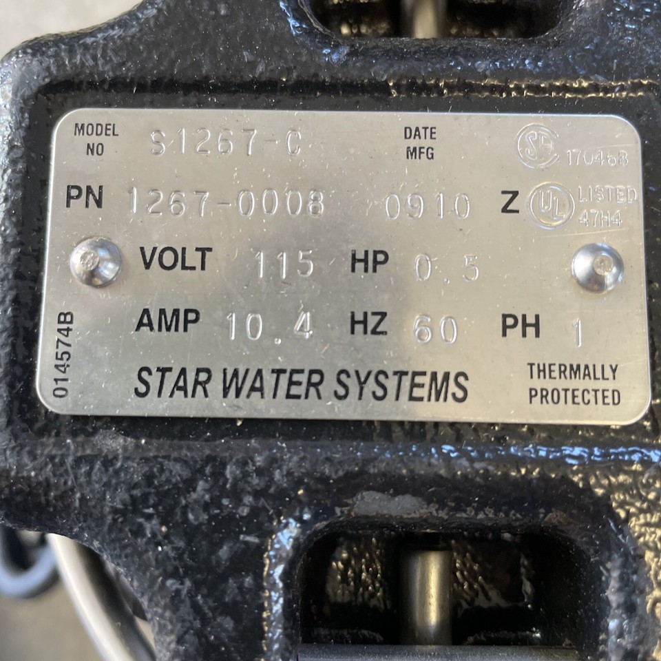 Star Sewage Pump eBay