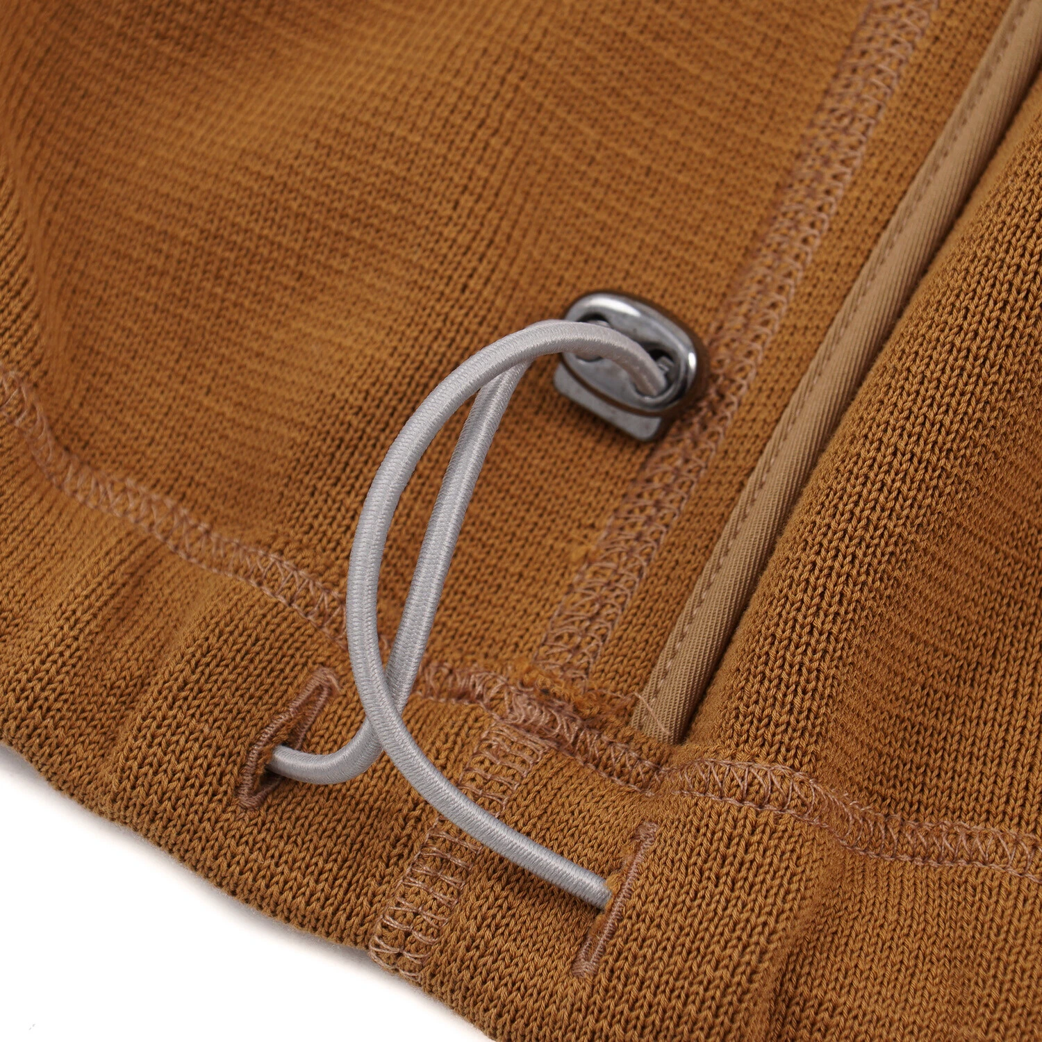 Drumohr Camel Knit Cotton Hooded Anorak Jacket with Panel Details L (Eu 50) - product detail image 8