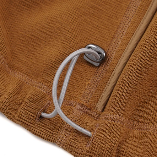 Drumohr Camel Knit Cotton Hooded Anorak Jacket with Panel Details L (Eu 50) image 8