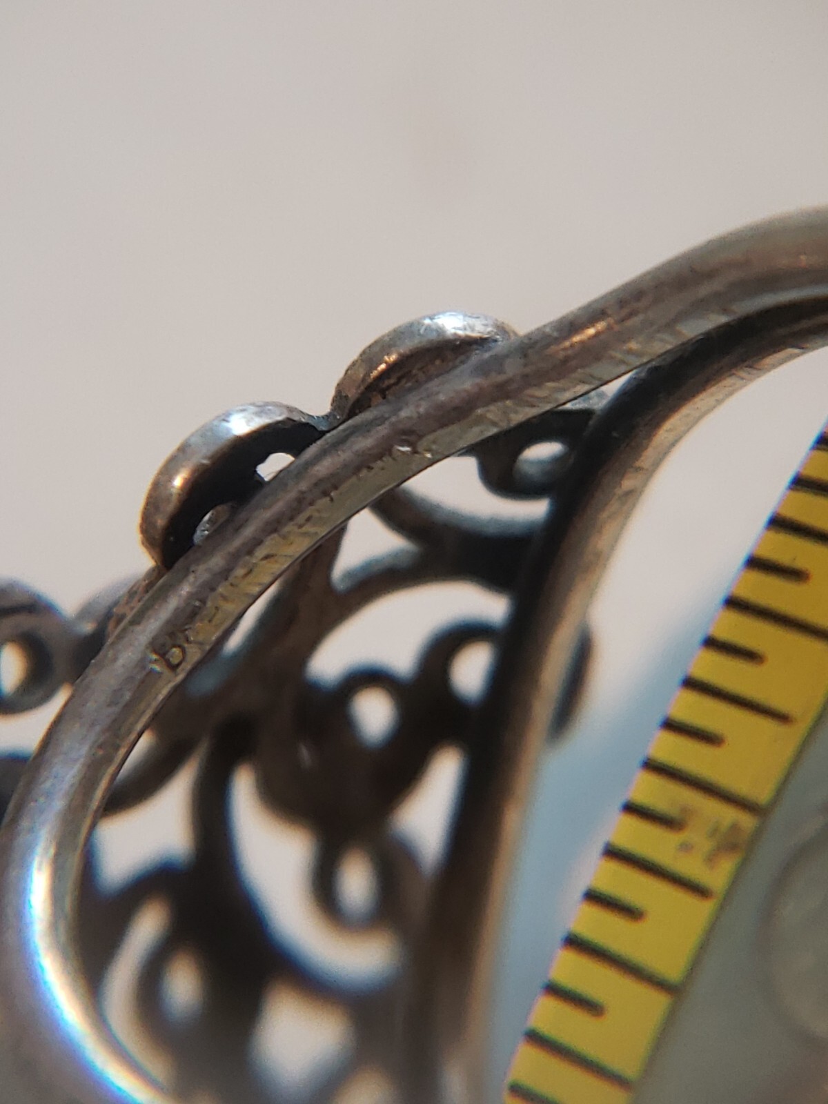 Sterling Silver Filigree Pattern Adjustable Ring … - image 8