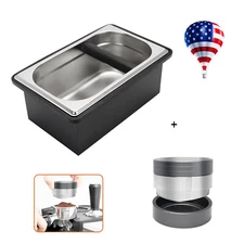 Coffee Knock Box Espresso Knock Box 58.5mm Coffee Distributor w/Distributor Stan