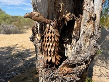 Handcrafted Rustic Metal Buzzard Metal Vulture Metal Yard Art