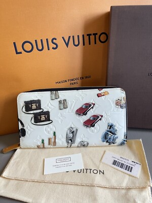 Orig. Louis Vuitton Monogram Vernis Stickers  Zippy Wallet M50370 mit Rechnung