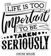 Crafter Stamp PHOTOPOLYMER IMPRT, Life is Too Important