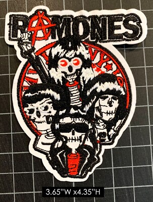 The Ramones Punk Rock Band Embroidered Iron On Patch