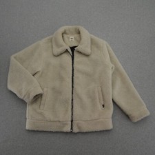 Vans Jacket Womens Large Snow Out Fleece Zip Up Jacket White