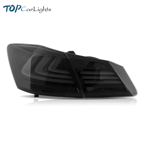 VLAND Smoked LED Tail Lights For 2013-2015 Accord Sedan w/Sequential LH+RH - Picture 2 of 18