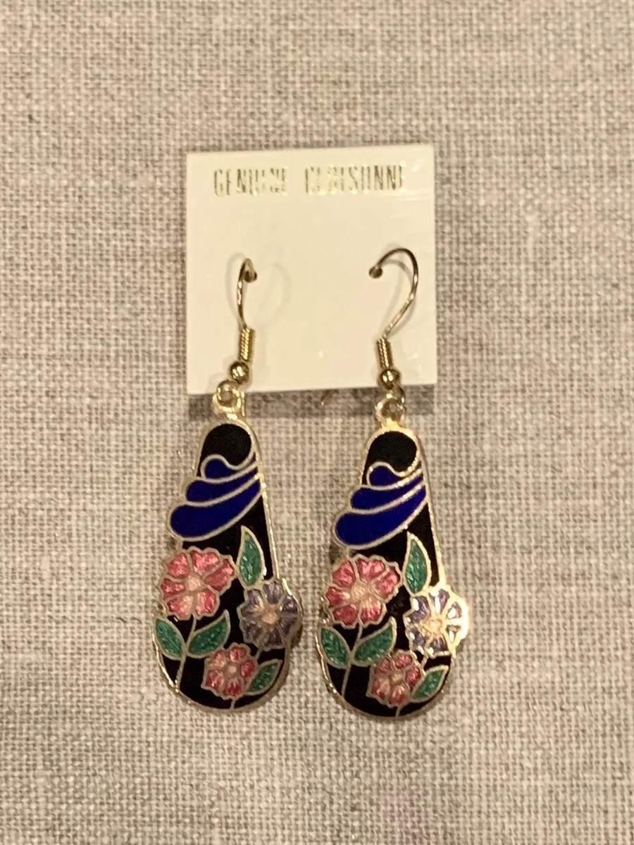 Cloisonne earrings ebay deals