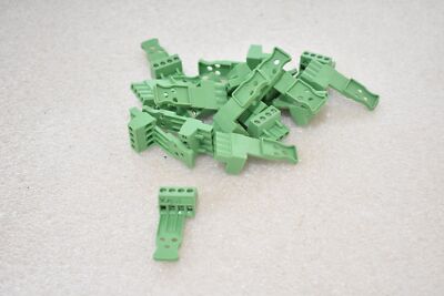 PHOENIX CONTACT MSTB2.5-5.08 PCB CONNECTOR, 4-POLE, GREEN, ( LOT OF 17 pcs )