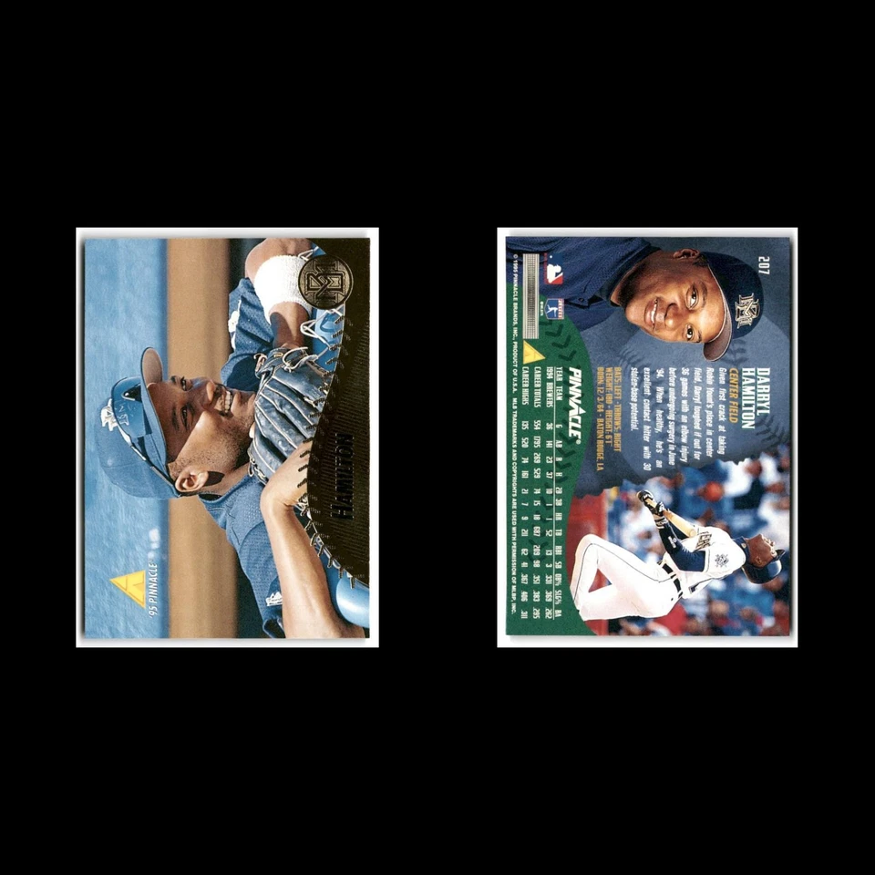 Darryl Hamilton #207 1995 Pinnacle Milwaukee Brewers Baseball Card MLB NM - Image 3 of 3