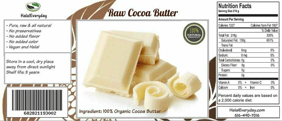 Raw Cocoa Butter 100% Pure Unrefined Organic Chocolate Bean Cacao FOOD GRADE A - Image 4 of 4