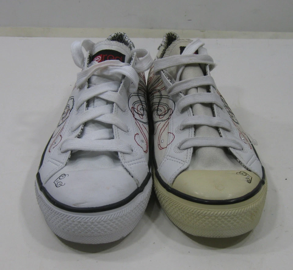 ZAPATOS TENIS RED MARC ECKO BLANCOS CON CORDONES MUJER EE. UU. Talla 8.5 Foto 3 de 4