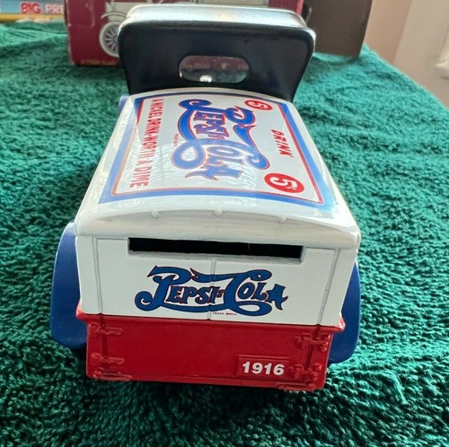 Pepsi-Cola ~ 1916 Studebaker Pickup, ~ Diecast Lockable Coin Bank # 22519 NIB - Picture 6 of 12