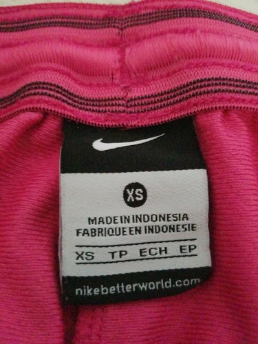 Nike Womens Shorts Size XS Pink White Trim Pull On Drawstring Logo Athletic - Picture 11 of 11