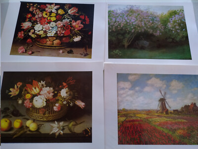 Monet Bosschaert Linard 4 x Sheets for the Musee D'Orsay And Louvre 1986 89