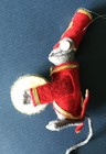 Two Handmade Holiday Felt Mouse Animal Ornaments/ Figurines — photo 7
