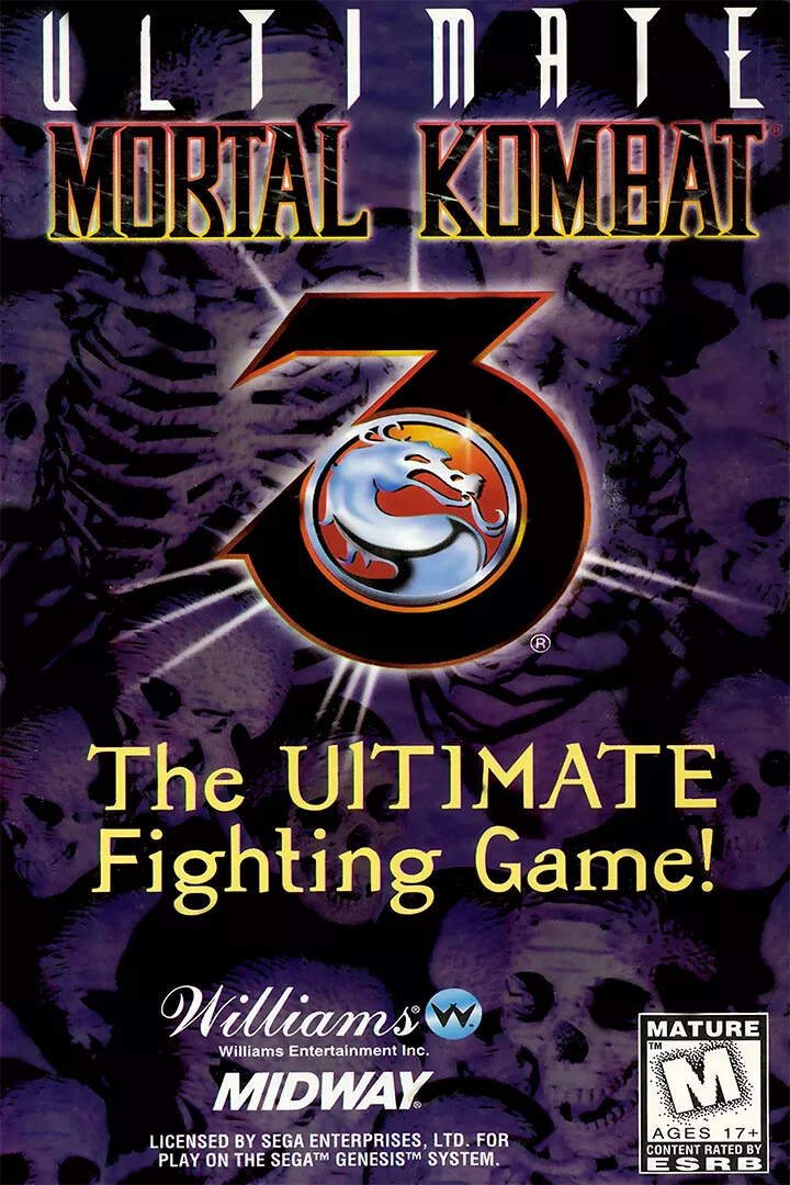 Ultimate Mortal Kombat 3 Arcade Sega Genesis Premium POSTER MADE IN USA -  OTH499