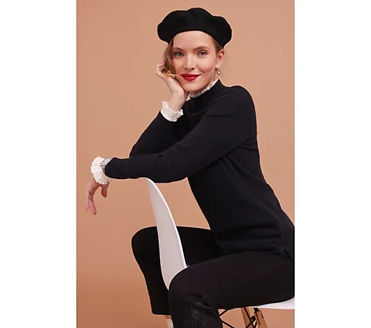 Isaac Mizrahi Live! Classic Wool Beret-Black-S/M A547355 NEW | eBay Isaac Mizrahi Live! Classic Wool Beret-Black-S/M A547355 NEW | eBay