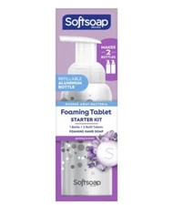Softsoap Foaming Hand Soap  Starter Kit Lavender Refillable Aluminum Bottle 