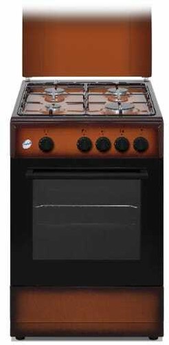 Cucina a Gas 4 Fuochi Forno a Gas 50x50 cm Classe A Brown Ducati SD554BG |  eBay