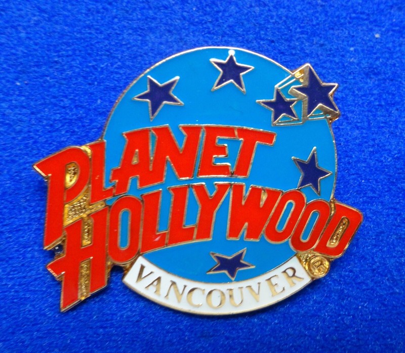Vancouver BC Canada Planet Hollywood Blue Planet w/ Stars Logo PH Lapel Pin