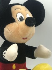 Vintage Mickey Mouse Disneyland Walt Disney World Plush Doll Stuffed Animal 13"