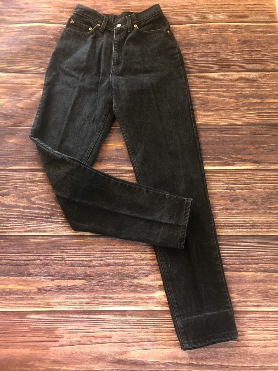 VINTAGE 80s Levis 16505-1100 505 USA Made Denim Black Jeans VINTAGE 80s Levis 16505-1100 505 USA Made Denim Black Jeans
